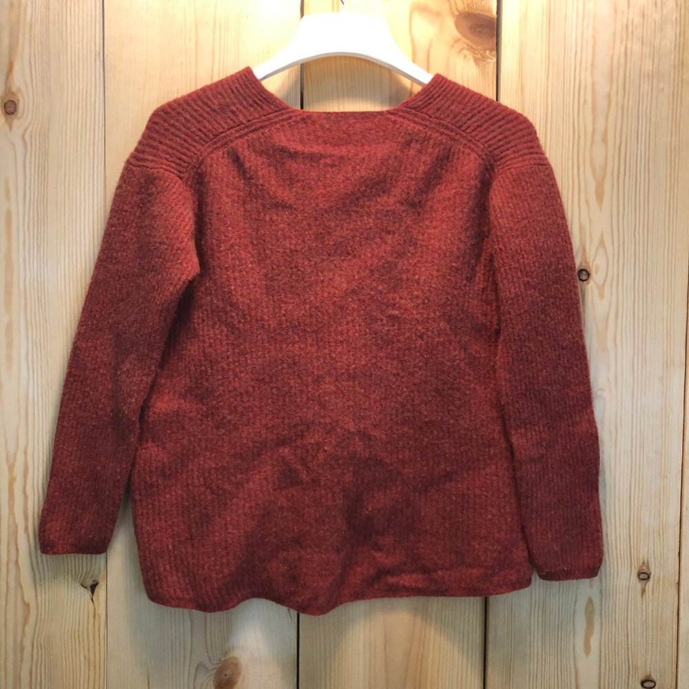 Madewell rust color sweater 100% merino wool med - Picture 6 of 8